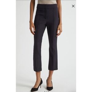 NEW! Veronica Beard Women's Pintuck Pleat‎ Cropped Pants Cotton Blend Lined Sz 2